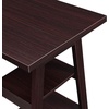 image:imageConvenience Concepts Designs2Go Double Trestle Desk with Shelves EspressoEspresso
