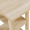 image:imageConvenience Concepts Designs2Go Double Trestle Desk with Shelves EspressoWeathered White