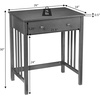 image:imageConvenience Concepts Designs2Go Mission Desk 26  Contemporary Modern Office Den Desk with Keyboard Drawer Modern Vanity Hall Table OakEspresso