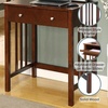 image:imageConvenience Concepts Designs2Go Mission Desk 26  Contemporary Modern Office Den Desk with Keyboard Drawer Modern Vanity Hall Table OakEspresso