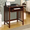 image:imageConvenience Concepts Designs2Go Mission Desk 26  Contemporary Modern Office Den Desk with Keyboard Drawer Modern Vanity Hall Table OakEspresso