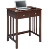 image:imageConvenience Concepts Designs2Go Mission Desk 26  Contemporary Modern Office Den Desk with Keyboard Drawer Modern Vanity Hall Table OakEspresso