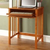 image:imageConvenience Concepts Designs2Go Mission Desk 26  Contemporary Modern Office Den Desk with Keyboard Drawer Modern Vanity Hall Table OakOak