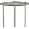image:imageConvenience Concepts Designs2Go No Tools 2Tier Round End Table Faux White MarbleChromeFaux Gray Marble  Chrome