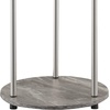 image:imageConvenience Concepts Designs2Go No Tools 2Tier Round End Table Faux White MarbleChromeFaux Gray Marble  Chrome