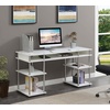image:imageConvenience Concepts Designs2Go No Tools Deluxe Student Desk with Shelves 60 BlackWhite