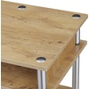 image:imageConvenience Concepts Designs2Go No Tools Desk Home Office Desk with Shelves Corner Shelf Vanity Desk Computer Desk Nail Table for Nail Tech  4725 L x 1575 W x 30 H EspressoEnglish Oak