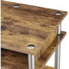 image:imageConvenience Concepts Designs2Go No Tools Desk Home Office Desk with Shelves Corner Shelf Vanity Desk Computer Desk Nail Table for Nail Tech  4725 L x 1575 W x 30 H EspressoBarnwood