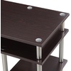 image:imageConvenience Concepts Designs2Go No Tools Desk Home Office Desk with Shelves Corner Shelf Vanity Desk Computer Desk Nail Table for Nail Tech  4725 L x 1575 W x 30 H EspressoEspresso