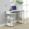 image:imageConvenience Concepts Designs2Go No Tools Desk Home Office Desk with Shelves Corner Shelf Vanity Desk Computer Desk Nail Table for Nail Tech  4725 L x 1575 W x 30 H EspressoWhite
