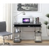 image:imageConvenience Concepts Designs2Go No Tools Desk Home Office Desk with Shelves Corner Shelf Vanity Desk Computer Desk Nail Table for Nail Tech  4725 L x 1575 W x 30 H EspressoCharcoal Gray
