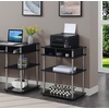 image:imageConvenience Concepts Designs2Go No Tools Printer Stand with Shelves BlackBlack