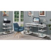 image:imageConvenience Concepts Designs2Go No Tools Printer Stand with Shelves BlackWhite