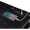 image:imageConvenience Concepts Designs2Go No Tools Student Desk with Charging Station and Shelves Charcoal GrayBlack