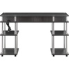 image:imageConvenience Concepts Designs2Go No Tools Student Desk with Charging Station and Shelves Charcoal GrayCharcoal Gray