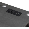 image:imageConvenience Concepts Designs2Go No Tools Student Desk with Charging Station and Shelves Charcoal GrayCharcoal Gray