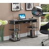 image:imageConvenience Concepts Designs2Go No Tools Student Desk with Charging Station and Shelves Charcoal GrayCharcoal Gray