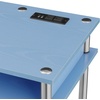 image:imageConvenience Concepts Designs2Go No Tools Student Desk with Charging Station and Shelves GrayBlue