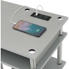 image:imageConvenience Concepts Designs2Go No Tools Student Desk with Charging Station and Shelves GrayGrey