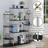 image:imageConvenience Concepts Designs2Go No Tools Wall Unit Bookshelf 4725  Contemporary Storage Shelves for Display 10 Spacious Shelves for Modern Living Room Office Den BlackBlack