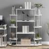 image:imageConvenience Concepts Designs2Go No Tools Wall Unit Bookshelf 4725  Contemporary Storage Shelves for Display 10 Spacious Shelves for Modern Living Room Office Den BlackWhite