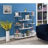 image:imageConvenience Concepts Designs2Go No Tools Wall Unit Bookshelf 4725  Contemporary Storage Shelves for Display 10 Spacious Shelves for Modern Living Room Office Den BlackWhite