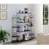 image:imageConvenience Concepts Designs2Go No Tools Wall Unit Bookshelf 4725  Contemporary Storage Shelves for Display 10 Spacious Shelves for Modern Living Room Office Den BlackBlack