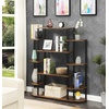 image:imageConvenience Concepts Designs2Go No Tools Wall Unit Bookshelf 4725  Contemporary Storage Shelves for Display 10 Spacious Shelves for Modern Living Room Office Den BlackBarnwoodBlack Poles