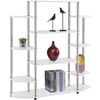 image:imageConvenience Concepts Designs2Go No Tools Wall Unit Bookshelf 4725  Contemporary Storage Shelves for Display 10 Spacious Shelves for Modern Living Room Office Den BlackWhite