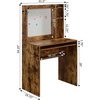 image:imageConvenience Concepts Designs2Go Student Desk with Magnetic Bulletin Board BlackBarnwood