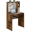 image:imageConvenience Concepts Designs2Go Student Desk with Magnetic Bulletin Board BlackBarnwood