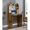 image:imageConvenience Concepts Designs2Go Student Desk with Magnetic Bulletin Board BlackBarnwood