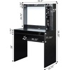 image:imageConvenience Concepts Designs2Go Student Desk with Magnetic Bulletin Board BlackBlack