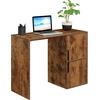 image:imageConvenience Concepts Designs2Go Student Desk with Storage Cabinets BarnwoodBarnwood