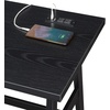 image:imageConvenience Concepts Designs2Go Trestle Desk with Charging Station and Shelves Charcoal GrayBlack