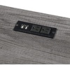 image:imageConvenience Concepts Designs2Go Trestle Desk with Charging Station and Shelves Charcoal GrayCharcoal Gray