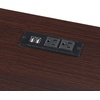 image:imageConvenience Concepts Designs2Go Trestle Desk with Charging Station and Shelves Charcoal GrayEspresso