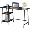 image:imageConvenience Concepts Designs2Go Trestle Wood Metal Desk WhiteWhiteBlackBlack