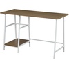 image:imageConvenience Concepts Designs2Go Trestle Wood Metal Desk WhiteWhiteDriftwoodWhite