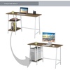 image:imageConvenience Concepts Designs2Go Trestle Wood Metal Desk WhiteWhiteDriftwoodWhite