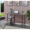 image:imageConvenience Concepts Designs2Go Trestle Wood Metal Desk WhiteWhiteWeathered GrayBlack