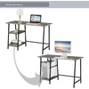 image:imageConvenience Concepts Designs2Go Trestle Wood Metal Desk WhiteWhiteWeathered GrayBlack