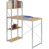image:imageConvenience Concepts Desigsn2Go Office Workstation Desk 36  Modern Contemporary Writing Accent with Storage Shelves for Dorm Room amp Home Study Light OakLight Oak