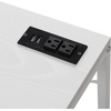 image:imageConvenience Concepts Desigsn2Go Office Workstation Desk with USB Ports amp AC Outlets 4425  Modern Writing Accent with Charging Station amp Storage Shelves for Dorm Room Home Study amp Den WhiteWhiteWhite