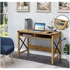 image:imageConvenience Concepts Durango Desk with Charging Station 42 English OakBlackEnglish OakBlack