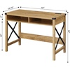 image:imageConvenience Concepts Durango Desk with Charging Station 42 English OakBlackEnglish OakBlack