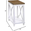 image:imageConvenience Concepts Florence Chairside Table DriftwoodWhiteDriftwoodWhite