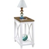 image:imageConvenience Concepts Florence Chairside Table DriftwoodWhiteDriftwoodWhite