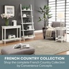 image:imageConvenience Concepts French Country Bookshelf Ladder WhiteDark Turquoise