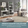 image:imageConvenience Concepts French Country Bookshelf Ladder WhiteDark Walnut  Black